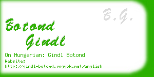 botond gindl business card